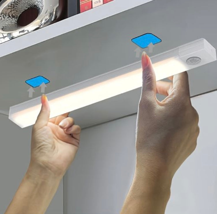 Led sensor de movimento luz sem fio led night light tipo c recarregável luz armário guarda-roupa lâmpada escada backlight para cozinha